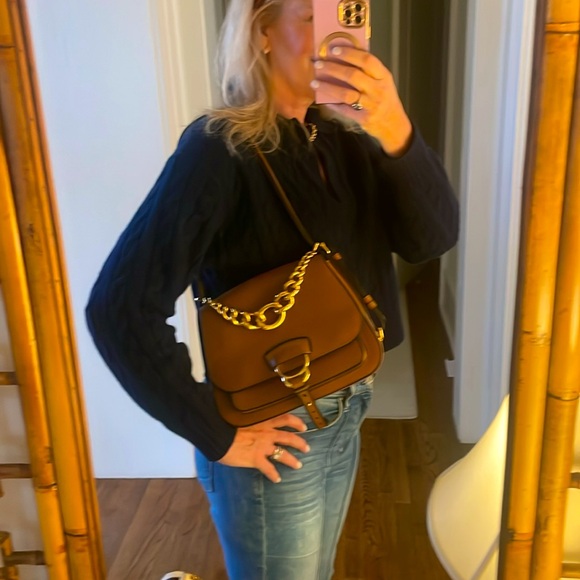 EUC Miu Miu calfakin saddle bag brown - Picture 11 of 13